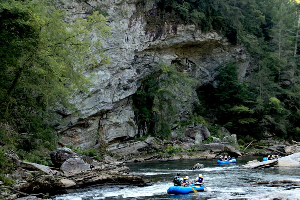 Chattooa Rivier rafting