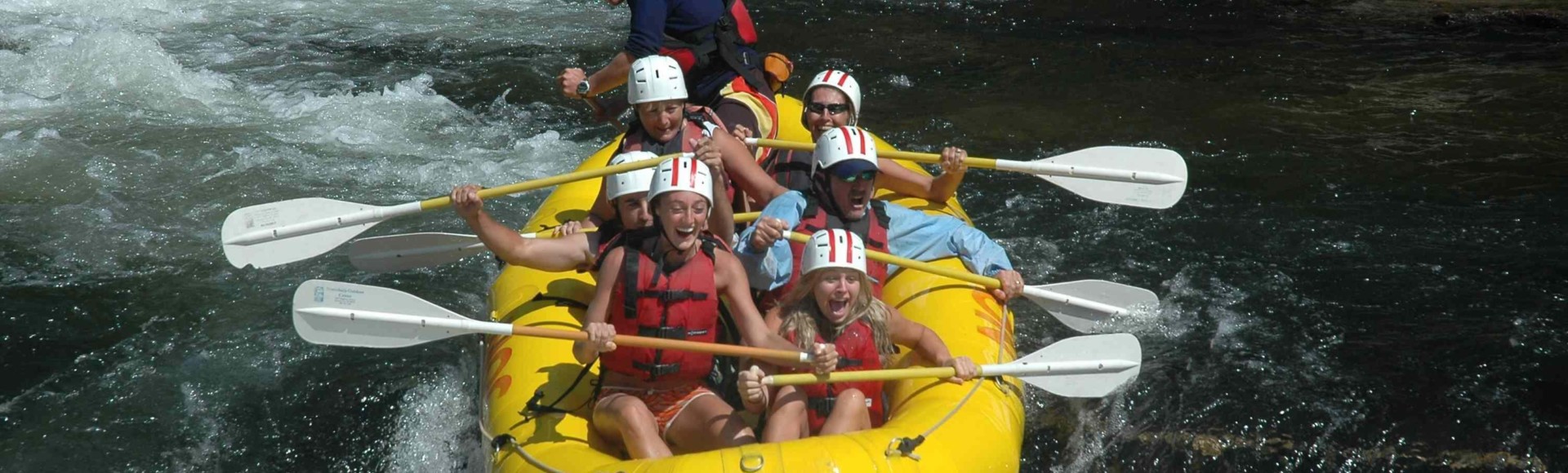 people rafting down the Chattooga river
