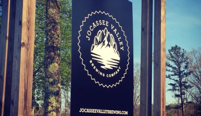 photo of Jocassee Valley brewing co sign