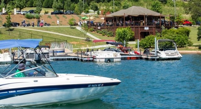 photo of boats on Lake Keowee in Seneca, SC