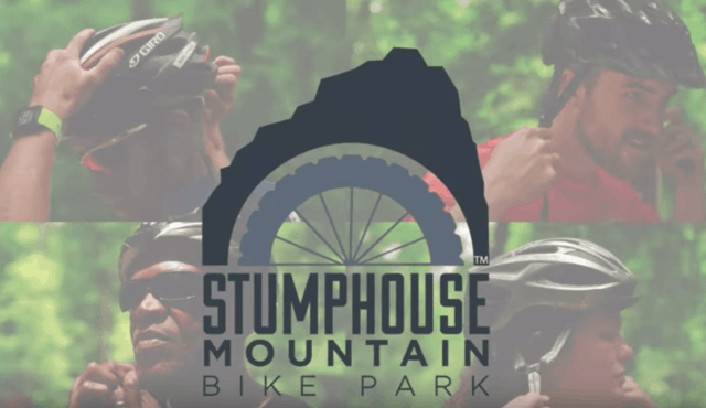 collage image of Stumphouse Mountain Bike Park