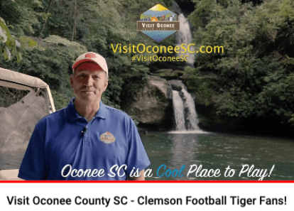 screenshot of Ken Sloan video about proximity to Clemson