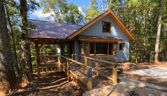 photo of one of the new Wildwater cabins