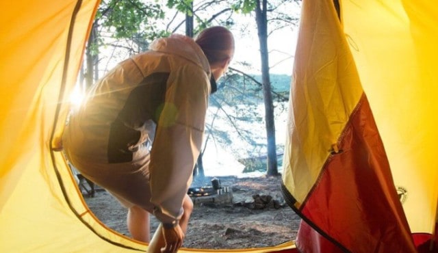 photo of tent at Devils Fork State Park