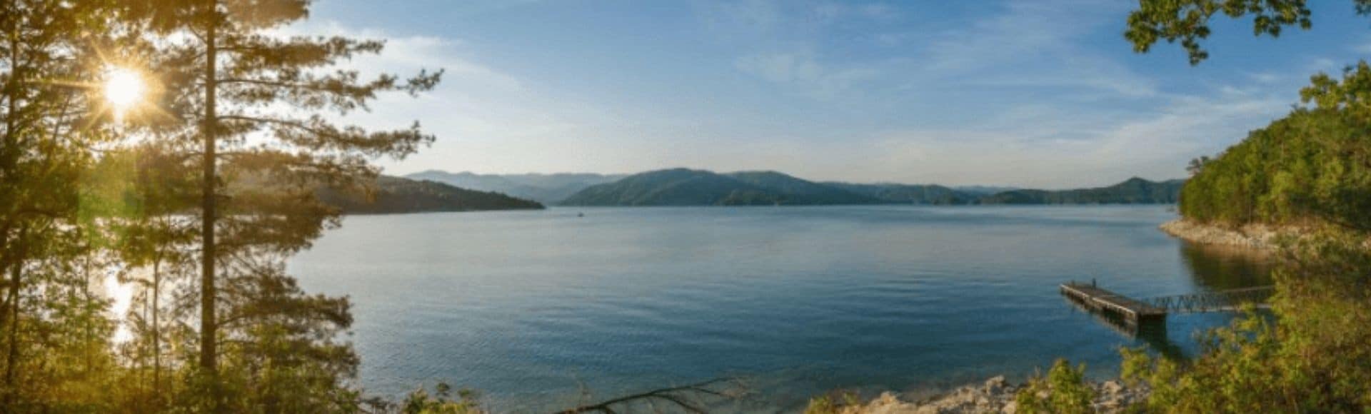 photo of a dock on Lake Jocassee