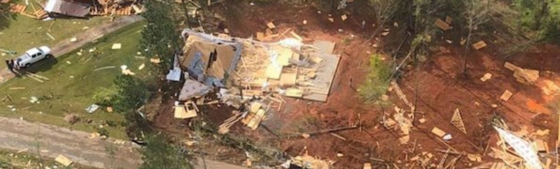 image of tornado damage