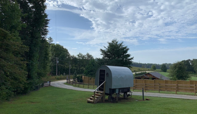 Photo of the Sheep Wagon at Chattooga Trails Bed and Barn