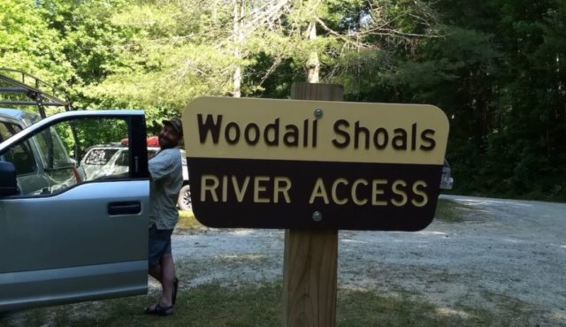 photo of woodall shoals sign