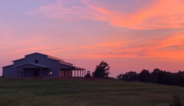 photo of sunset at The Ridge at Summit Farms
