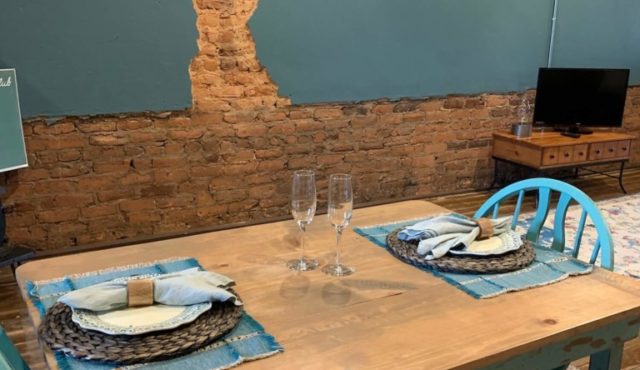 photo of table in Chattooga Room loft
