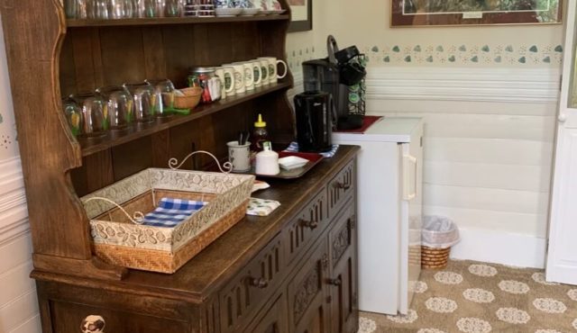 photo of coffee station