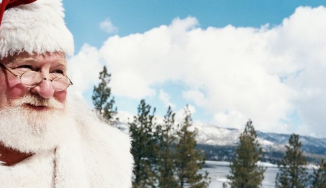 photo of santa outdoors