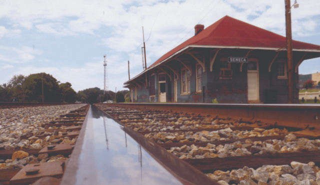 photo of seneca train depot