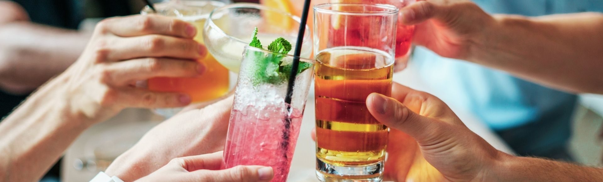 image of people toasting glasses