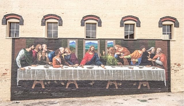 image of Last Supper mural