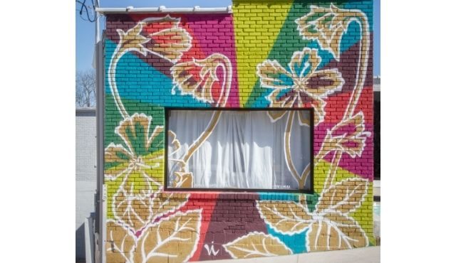 image of Oconee Bells mural in Walhalla, sc