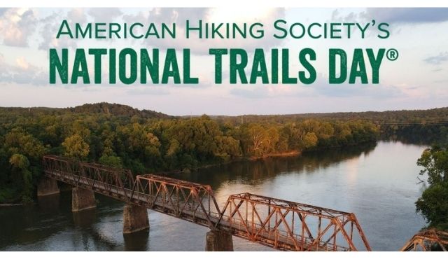 National trails day event logo