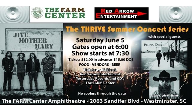 flier for Thrive June concert