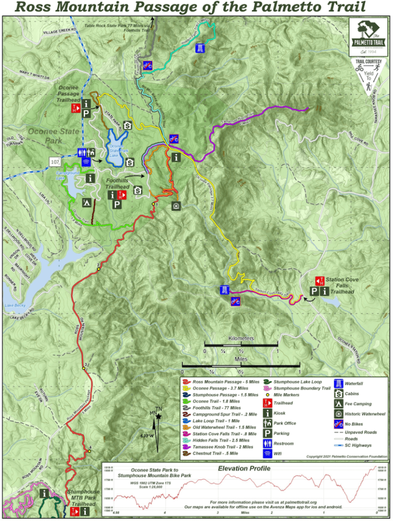 screenshot of Ross Mountain Passage map