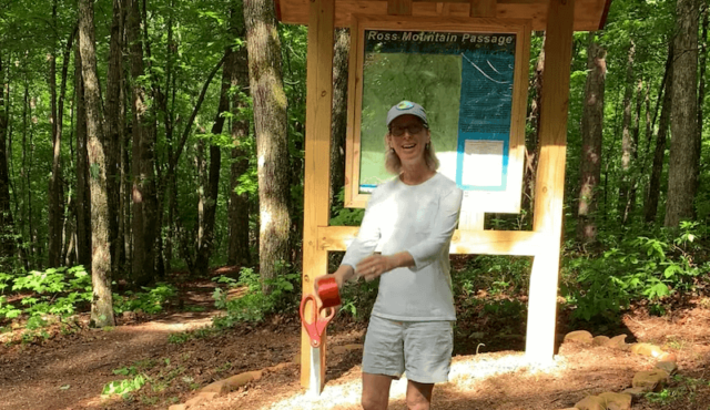 clip from video of Mary Roe dedicating Ross Mtn. Passage