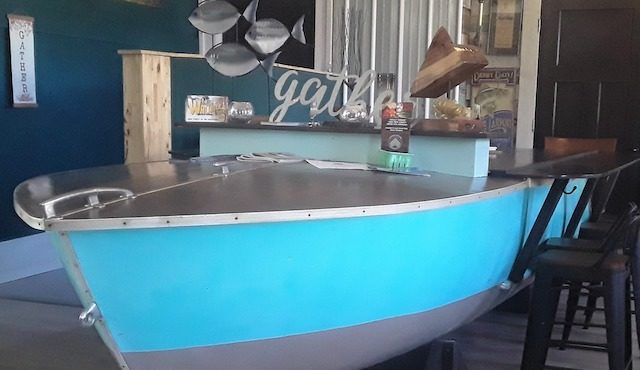image of boat table at Gather Uptown Walhalla
