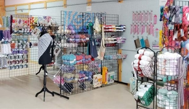 photo inside Rows and Roses fiber shop
