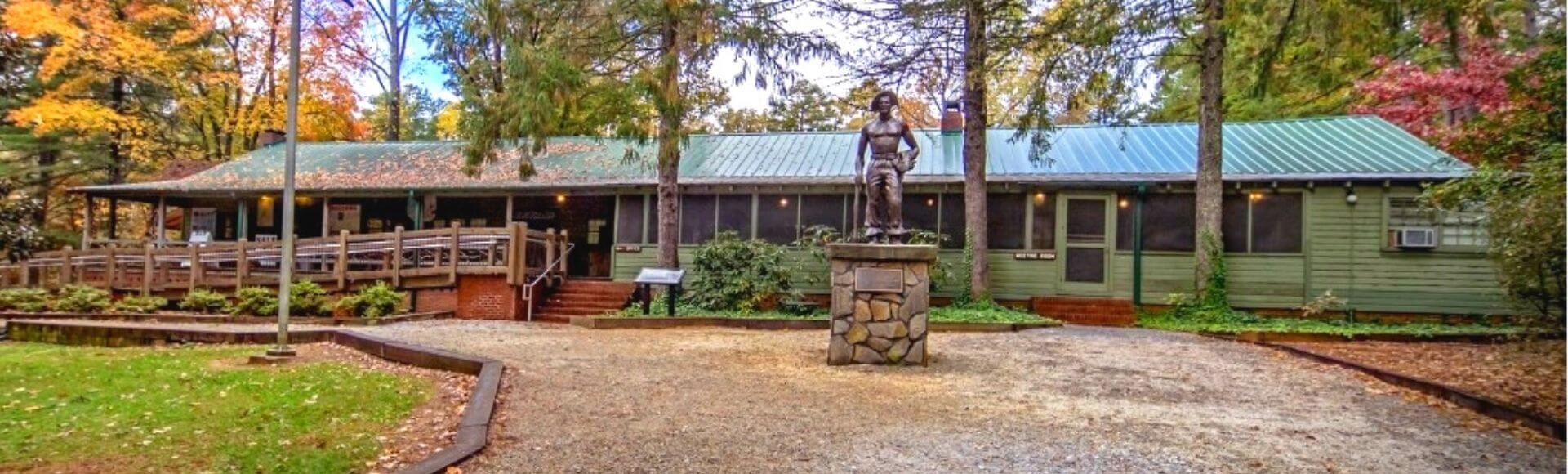 image out front of the offices at Oconee State Park