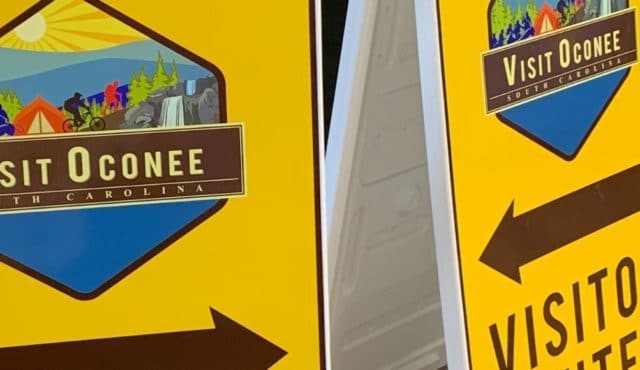 image of Visitor Center signs