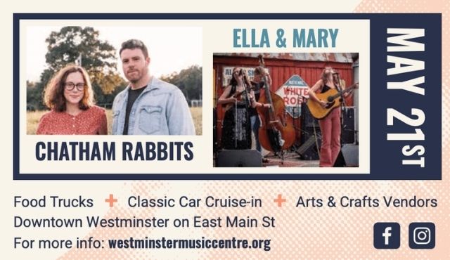 image for may 21 Music on Main in Westminster SC