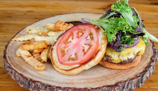 photo of burger from Trailhead Tavern
