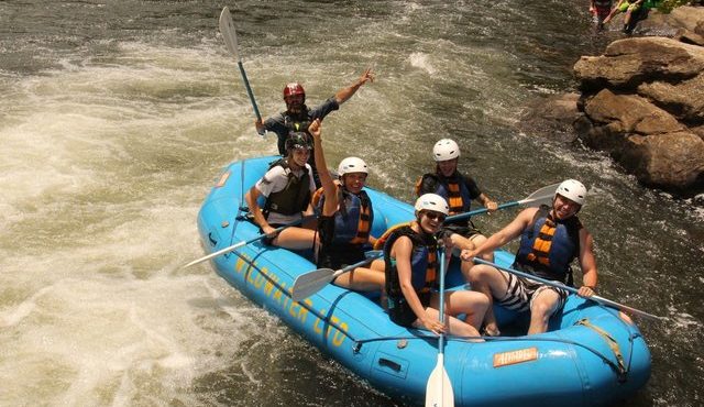 photo of whitewater raft