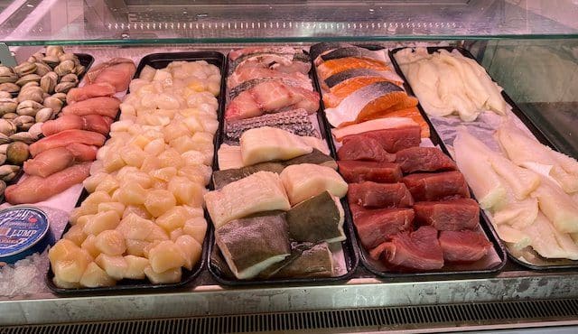 photo of Pike's Seafood fish counter