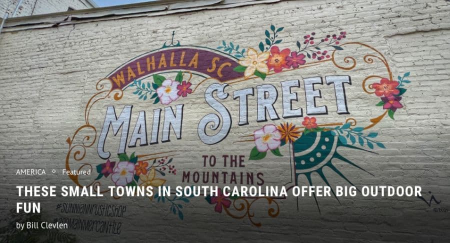 photo of Walhalla SC Main St mural