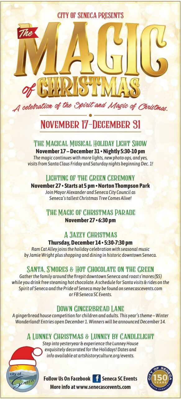 The Magic of Christmas Visit Oconee South Carolina