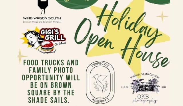 image flier for Holiday Open House in Walhalla