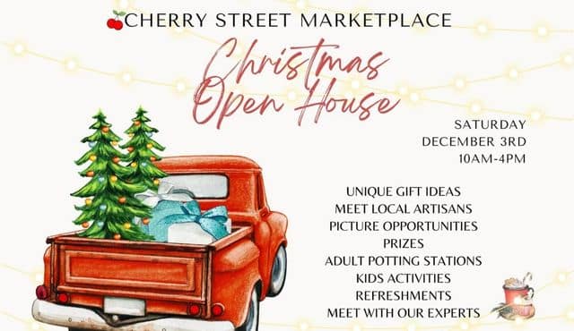 graphic flier for Cherry Street open house