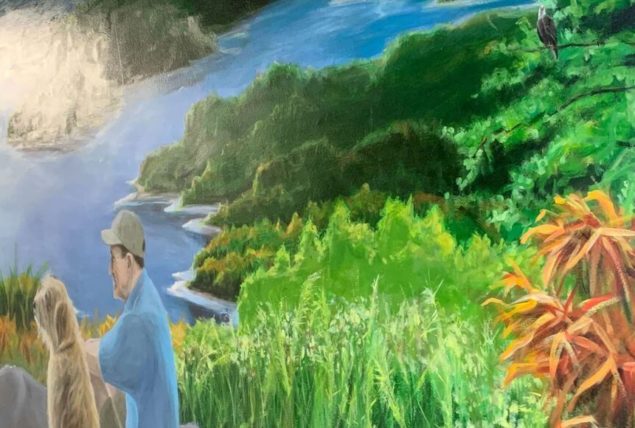 image of mural inside Visitor Center