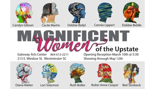 flier for Magnificent Women of the Upstate exhibit