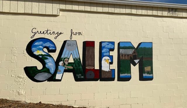 photo of mural in Salem