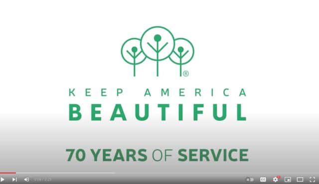 Video screenshot Keep America Beautiful