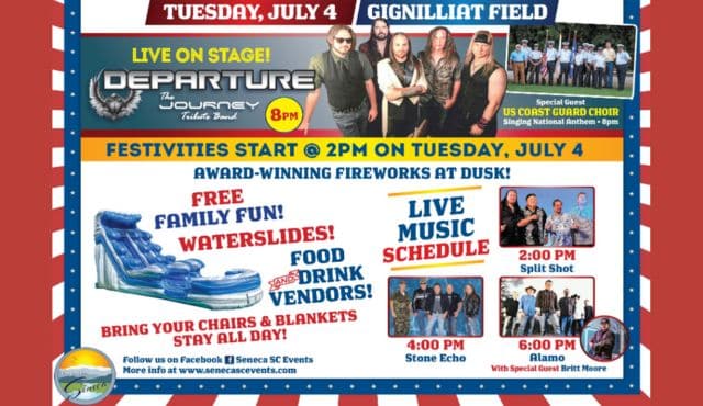 flier for Seneca July 4th event