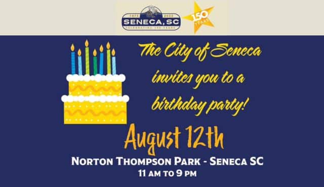 Flier for Seneca's birthday party