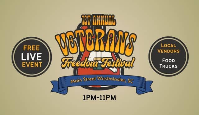 flier for the Veterans Freedom Festival