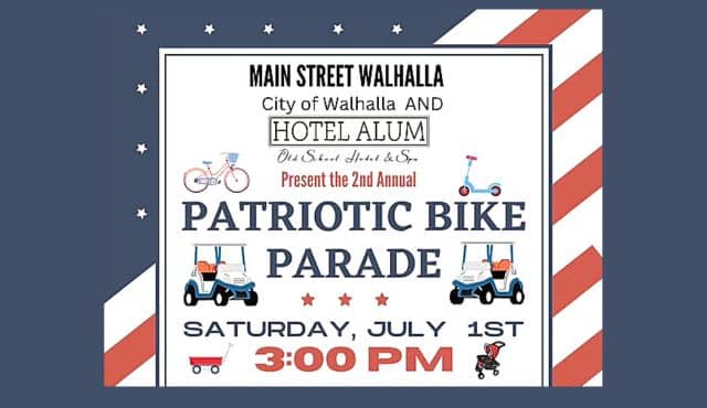 flier for Patriotic Bike Parade