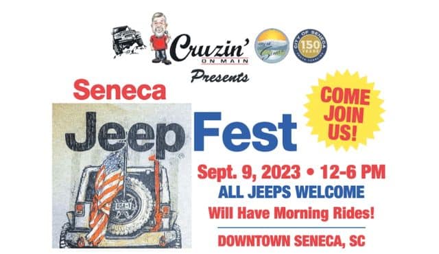 flier for Seneca JeepFest 2023
