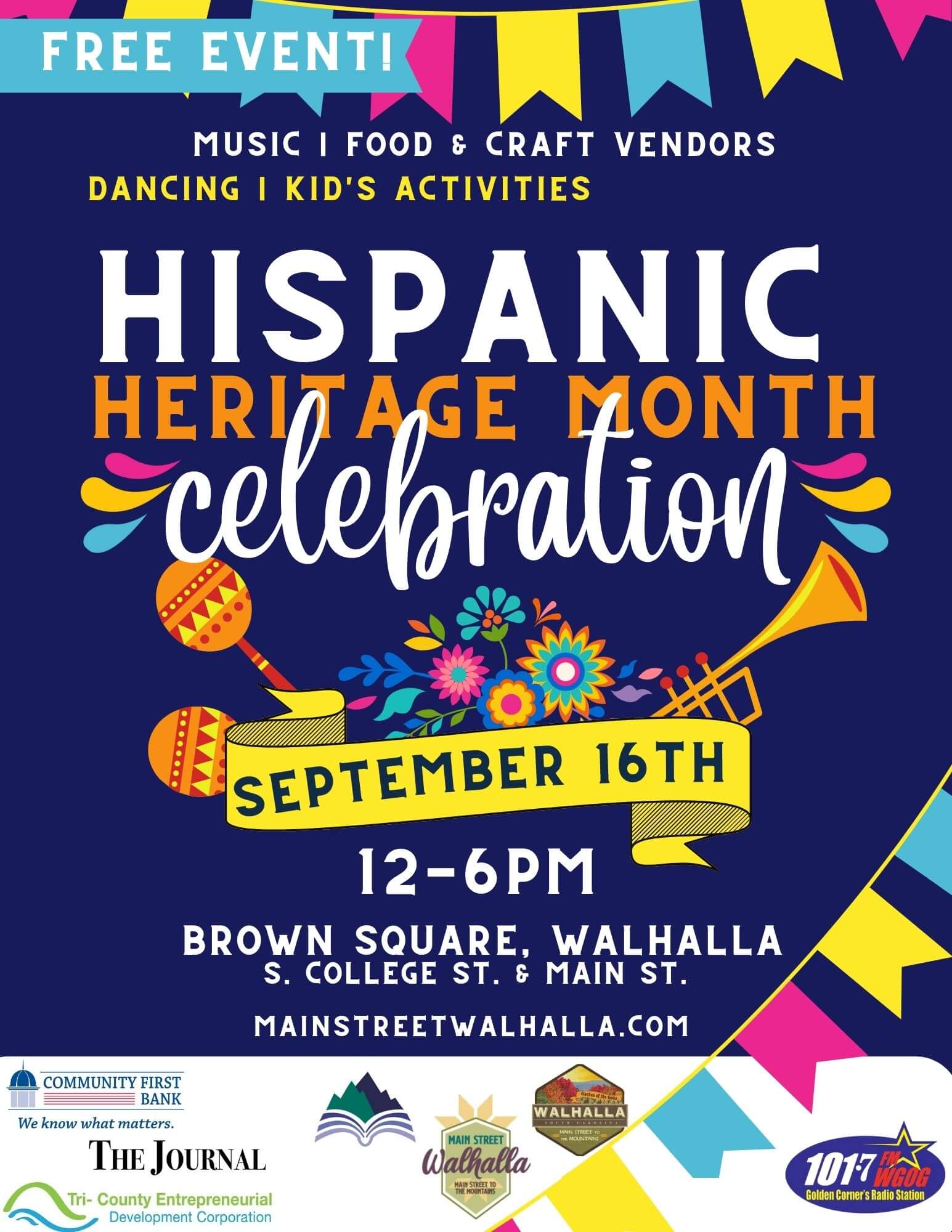 full flier for 2023 Hispanic Heritage Celebration