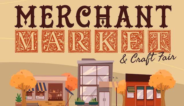 flier for Merchant Market and Craft Fair