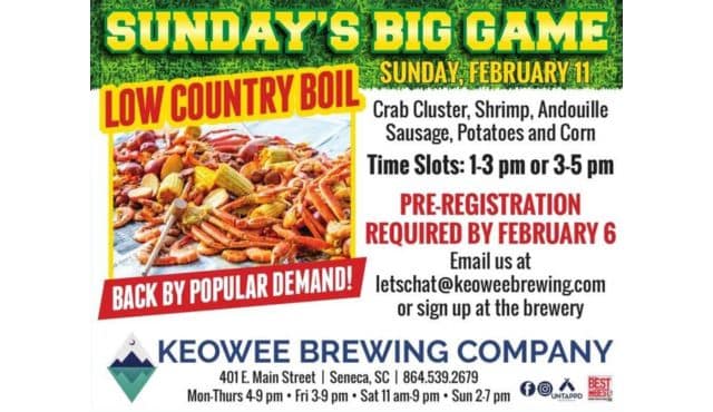ad for Super Boil Sunday