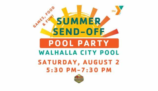 flier for Walhalla Pool Party