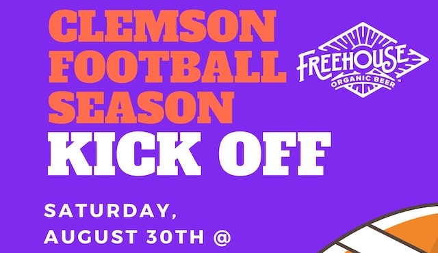flier for Clemson night at Freehouse